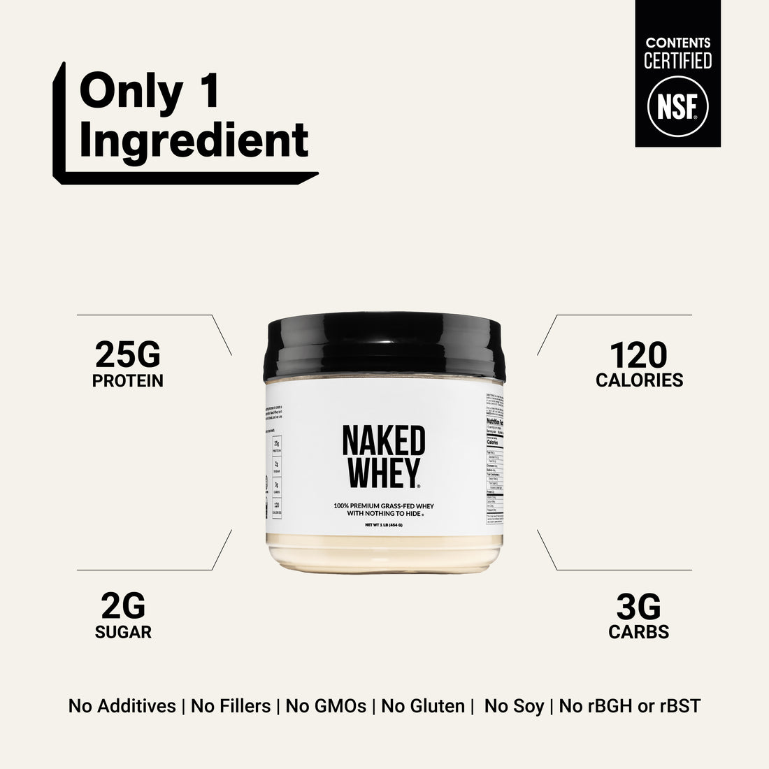 whey isolate protein powder clean ingredient gluten-free soy-free
