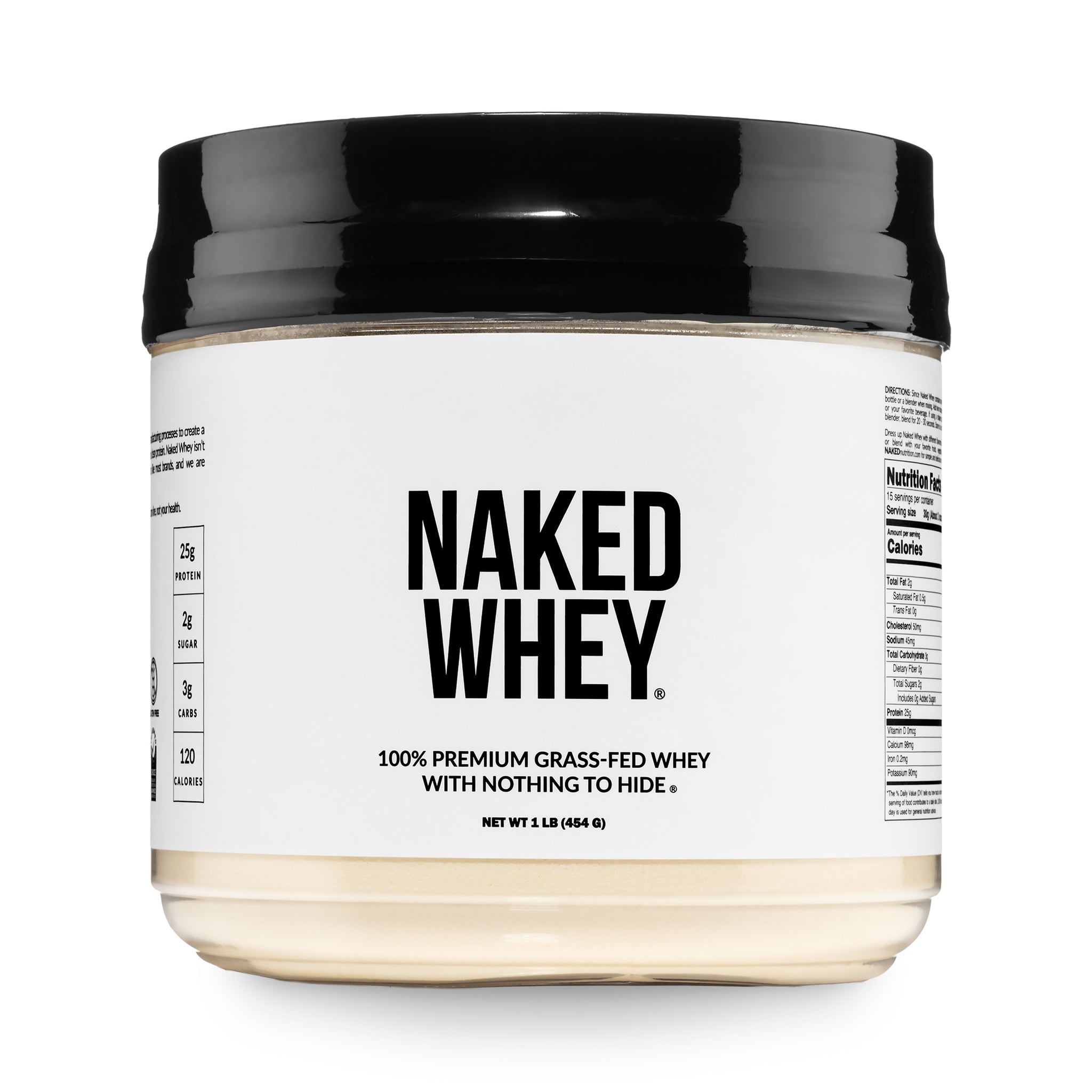 Photos - Protein Naked Nutrition Grass Fed Whey Powder | Whey - 1LB K8-2B2K-OD7Q
