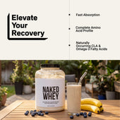 unflavored whey protein shake isolate powder amino acid