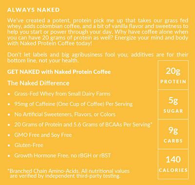 high protein iced coffee vanilla