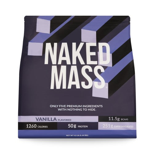 Suplemento proteico para aumentar de peso con sabor a vainilla | Naked Vanilla Mass - 8 libras