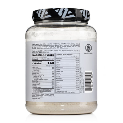 vanilla whey isolate amino acids