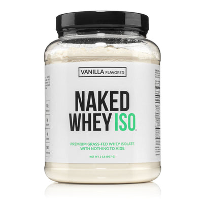Vanilla Grass-Fed Whey Isolate Protein Powder | Naked Whey Isolate - 2LB