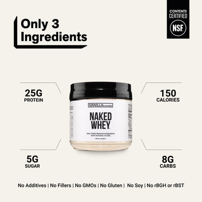 whey isolate protein powder clean ingredient gluten-free soy-free