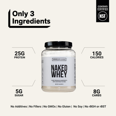 whey isolate protein powder clean ingredient gluten-free soy-free