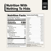 nutrition facts grass fed whey protein powder vanilla