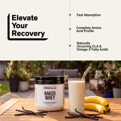 vanilla whey protein shake isolate powder amino acid