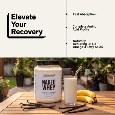 vanilla whey protein shake isolate powder amino acid