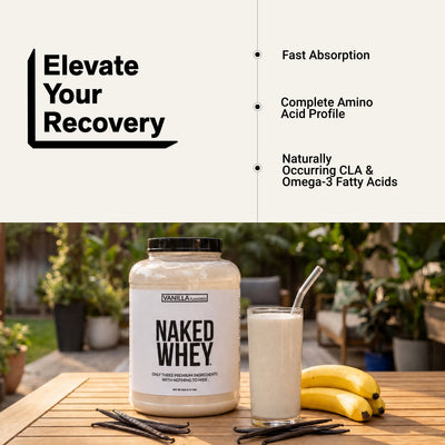 vanilla whey protein shake isolate powder amino acid