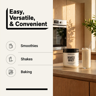 vanilla whey protein smoothies shakes baking