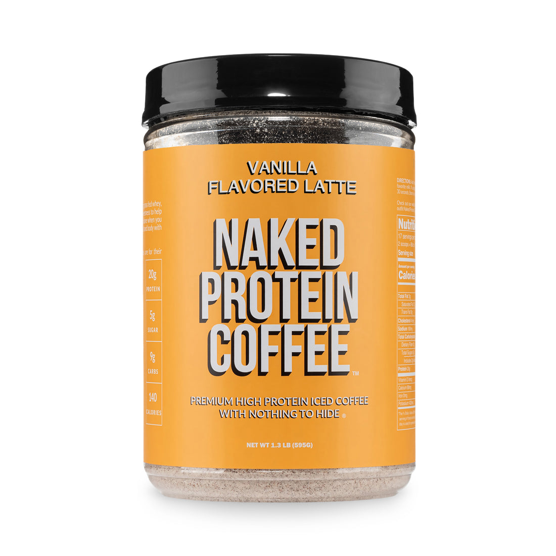 vanilla protein coffee protein coffee powder gmo-free no-additives gluten-free premium blend