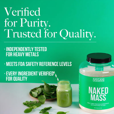 vegan mass protein heavy metals testing