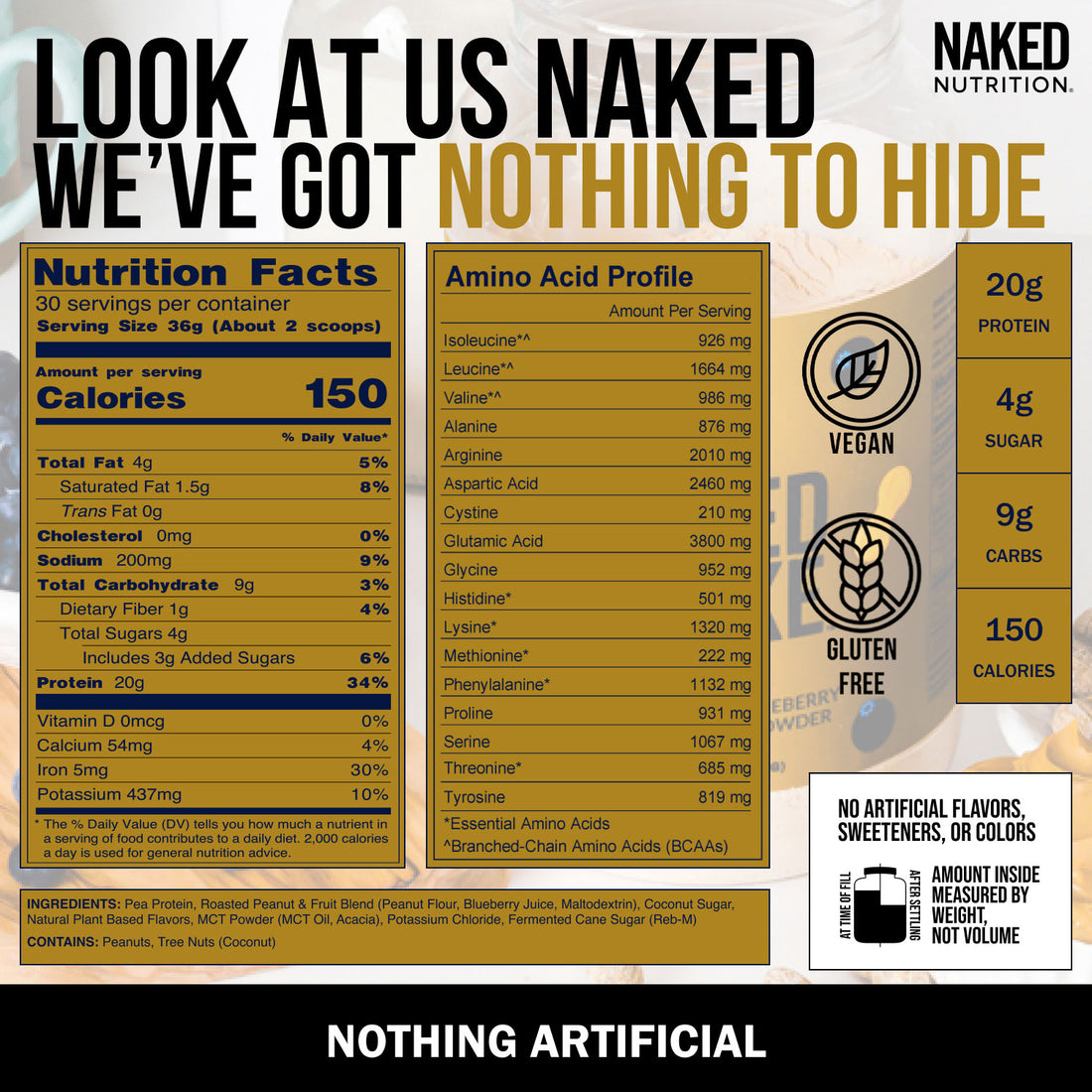 peanut butter blueberry protein shake