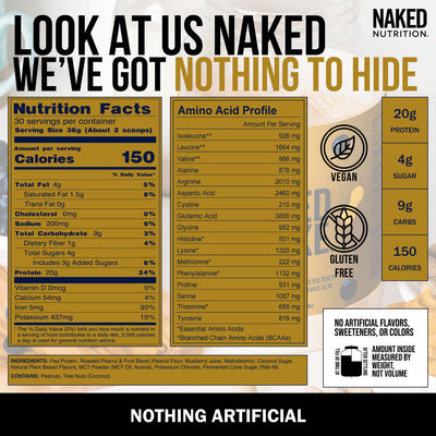 peanut butter blueberry protein shake