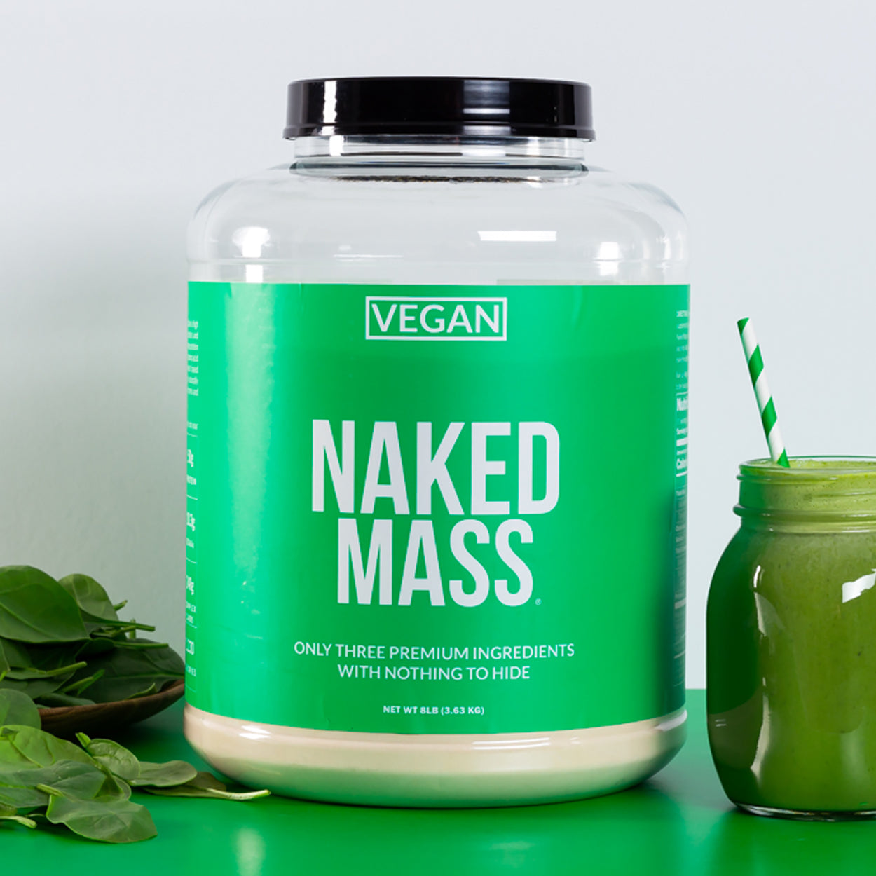 Chocolate Peanut Butter Vegan Mass Gainer Supplement | Naked Vegan Mas