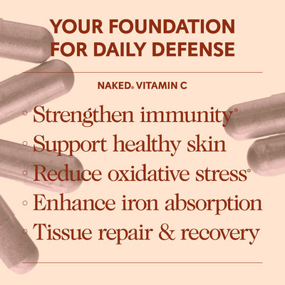 Daily Vitamin C Supplement | Naked Vitamin C - 90 Capsules