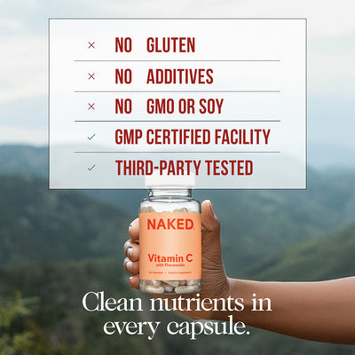 Daily Vitamin C Supplement | Naked Vitamin C - 90 Capsules