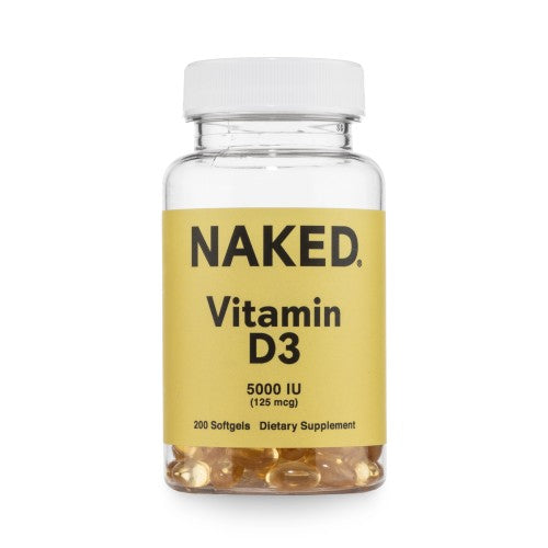 Daily Vitamin D3 Supplement | Naked Vitamin D - 200 Softgels