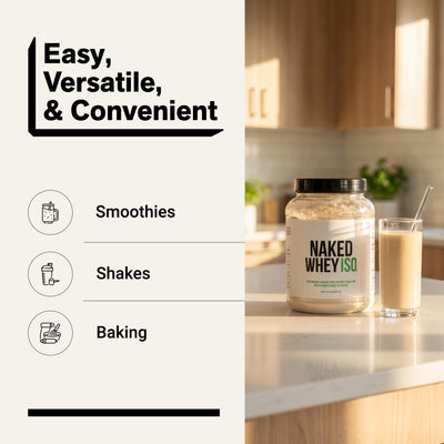 whey isolate protein smoothies shakes baking