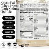 grass fed whey protein nutrition facts