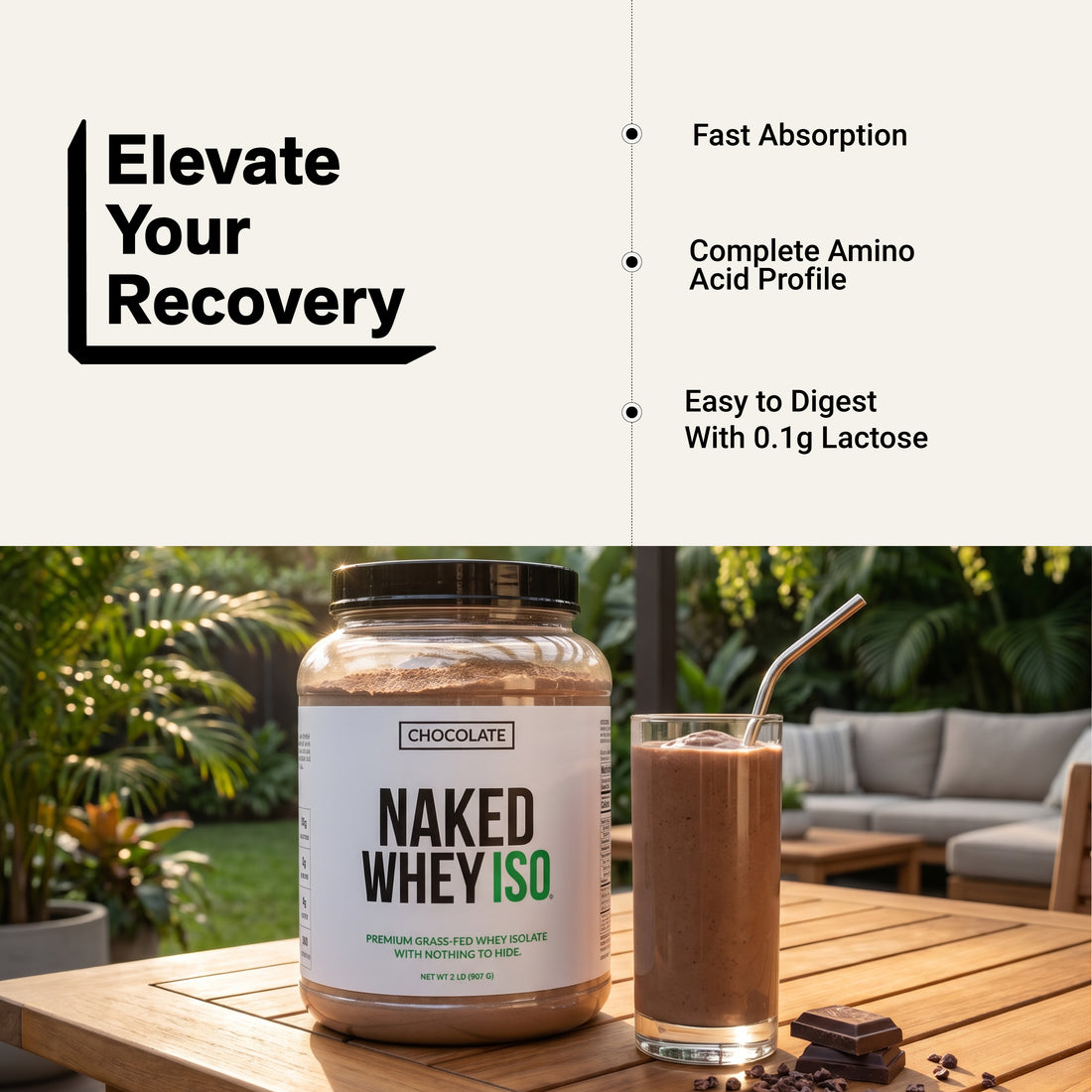 whey protein shake isolate powder amino acid
