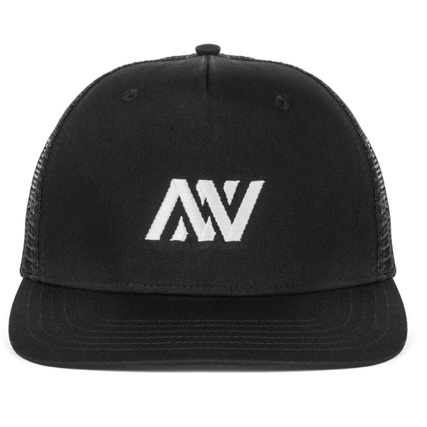 Gorra de camionero con cierre trasero tipo snapback de Naked Nutrition, color negro