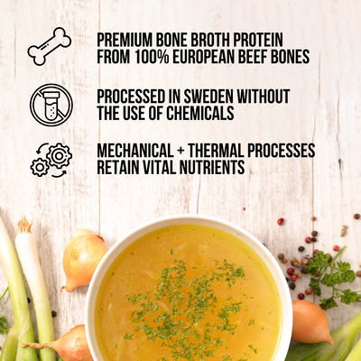 beef bone broth protein powder supplement sourcing