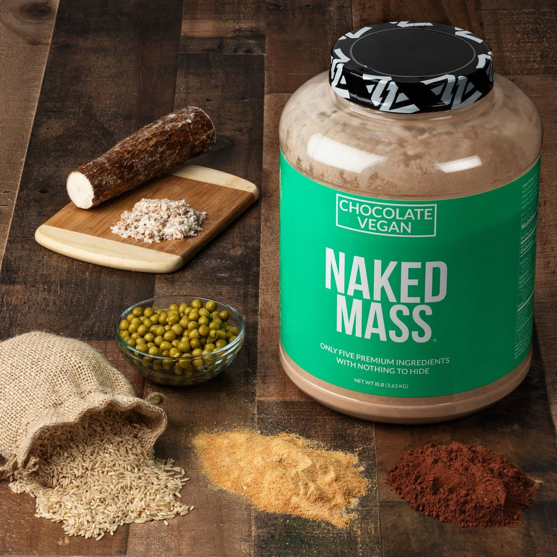 chocolate vegan weight gainer ingredients