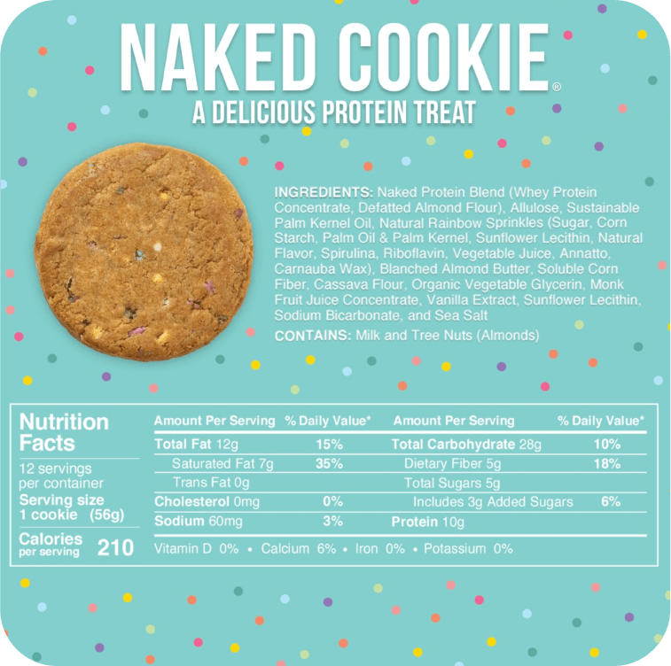 Protein Sugar Cookies 12 Pack of Naked Cookies Naked Nutrition