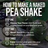 unflavored pea protein shake