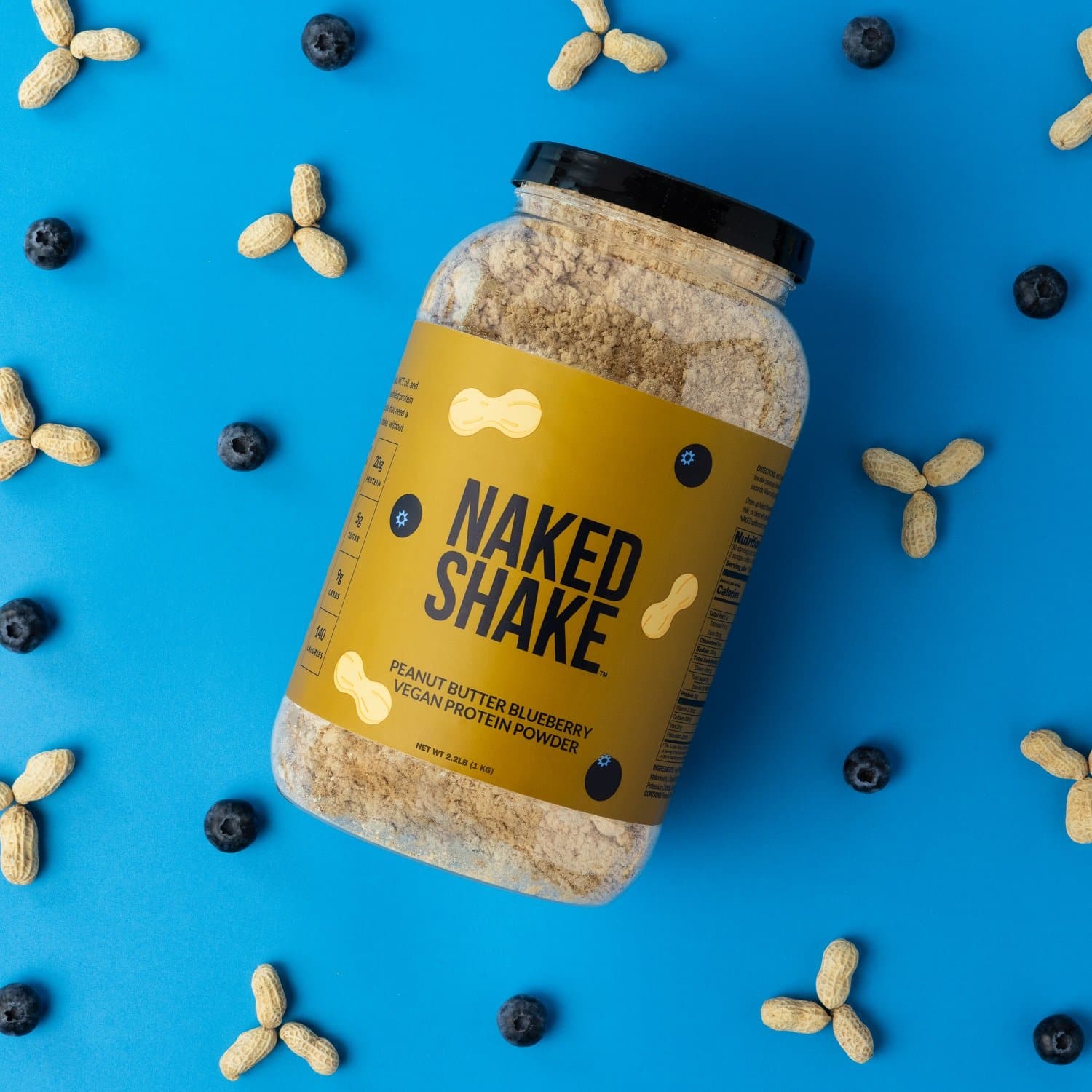 PB Blueberry Vegan Protein | Naked Shake - 30 Servings