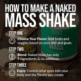 Vanilla Vegan Weight Gainer Supplement | Naked Vegan Mass - 8LB