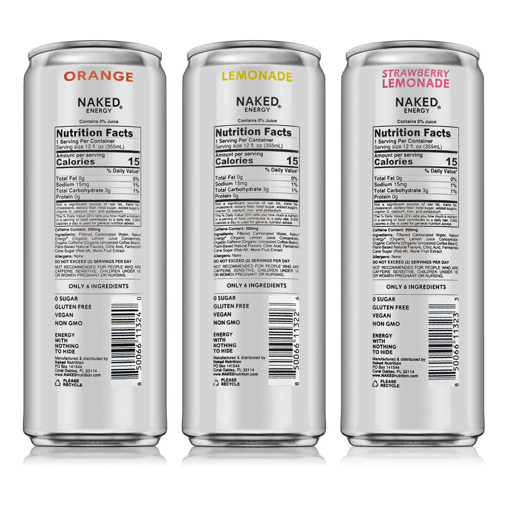 Sparkling Energy Sample Kits | Naked Sparkling Energy Drinks - Sample Kits