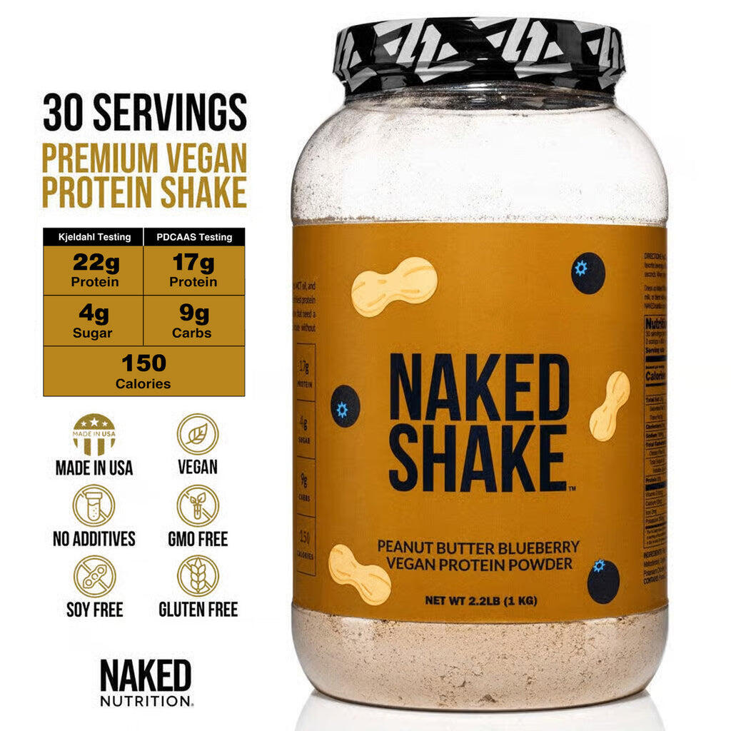 peanut butter blueberry protein shake
