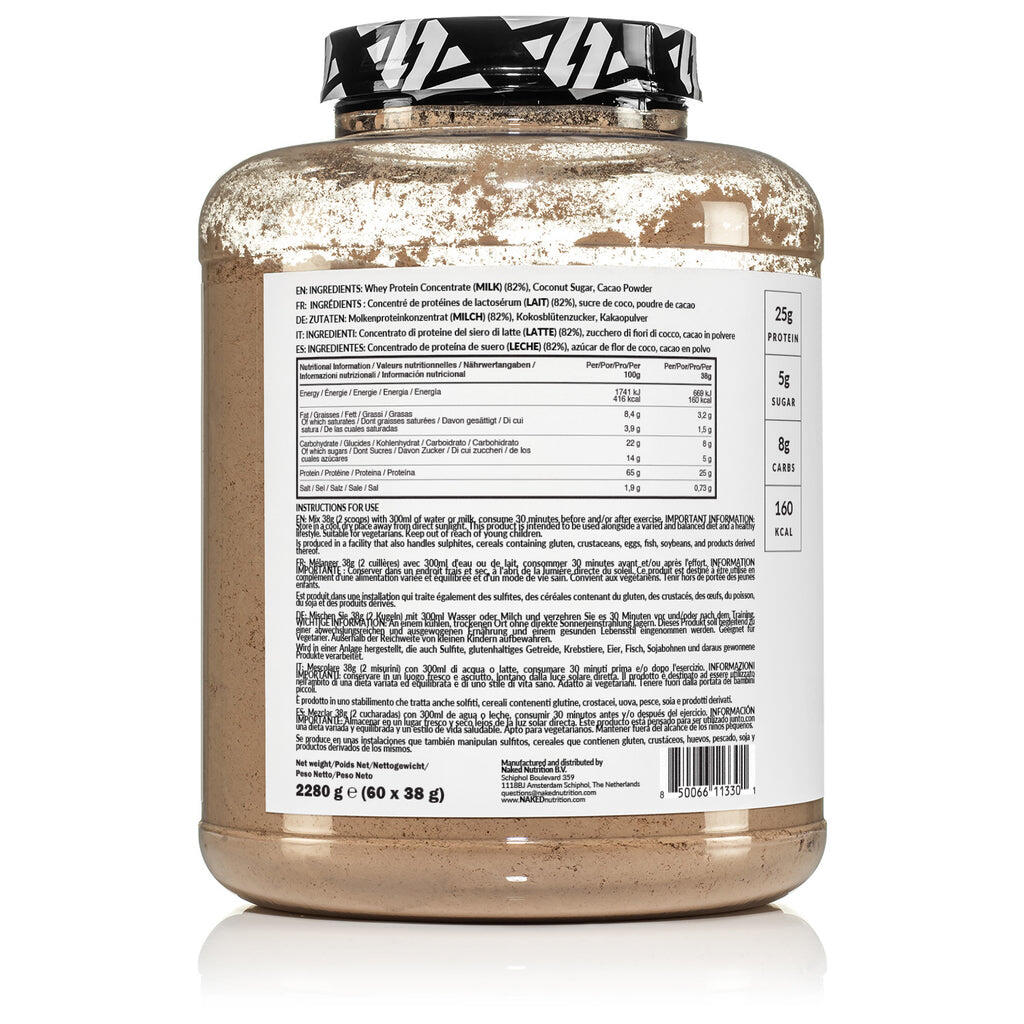 Chocolate Whey Protein Powder | Naked Chocolate Whey - 2280g
