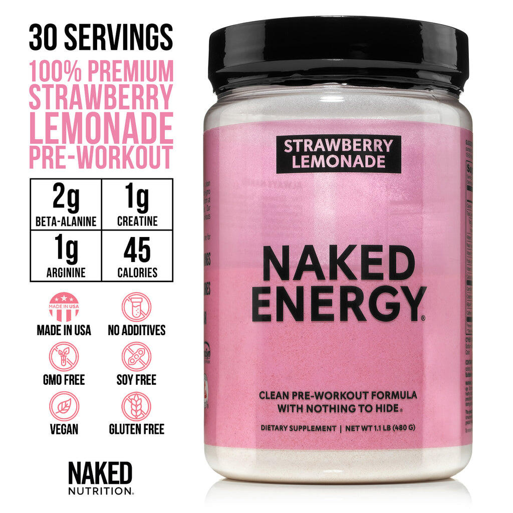 Suplemento preentrenamiento con cítricos | Naked Energy - 30 porciones